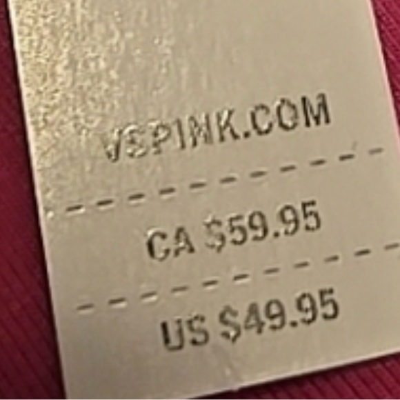 Victoria’s Secret PINK Fold Over Rhinestone “Sleigh Queen” Leggings Y2K Pink - Picture 6 of 6